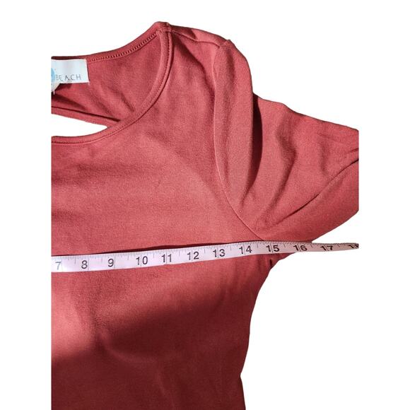 Free People Beach Aubre Open-Back Essential Maxi Dress in Burnt Orange S - Picture 8 of 8